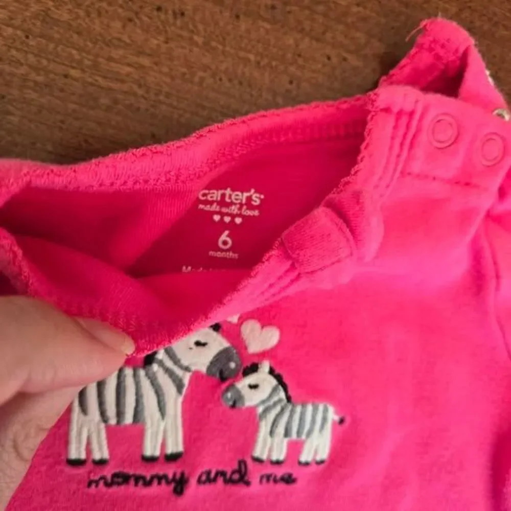 6 Month Girls Long Sleeved Onsie Lot of 8 Pieces